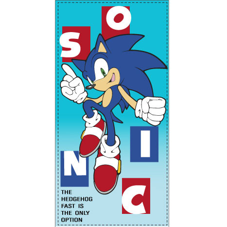 Sonic the Hedgehog Fast Badetuch, Strandtuch 70x140 cm (Fast Dry)