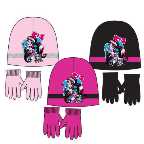 Monster High Kinder Mütze + Handschuh Set 52-54 cm