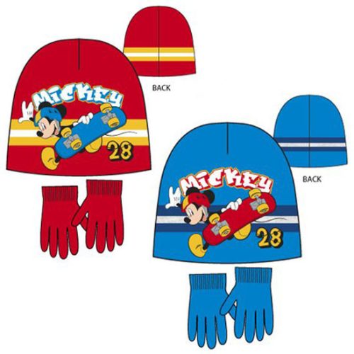 Disney Mickey  Skate Kinder Hut + Handschuh Set 52-54 cm