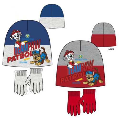 Paw Patrol Kinder Mütze + Handschuhe Set 52-54 cm