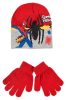 Spiderman Hero Kinder Mütze + Handschuhe Set 52-54 cm