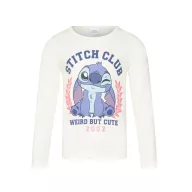   Disney Lilo und Stitch Weird White Kinder Langarm-Shirt, Top 3 - 8 Jahre / 98 - 128 cm