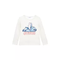   Disney Lilo und Stitch Chill White Kinder Langarm-Shirt, Top 3 - 8 Jahre / 98 - 128 cm