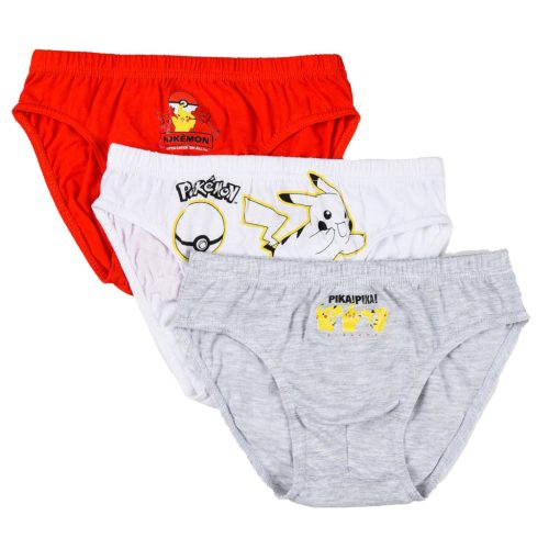 Pokémon Catch ‘Em Kinderunterwäsche, Unterteil 3 Stück/Packung 4 - 10 Jahre / 104 - 140 cm