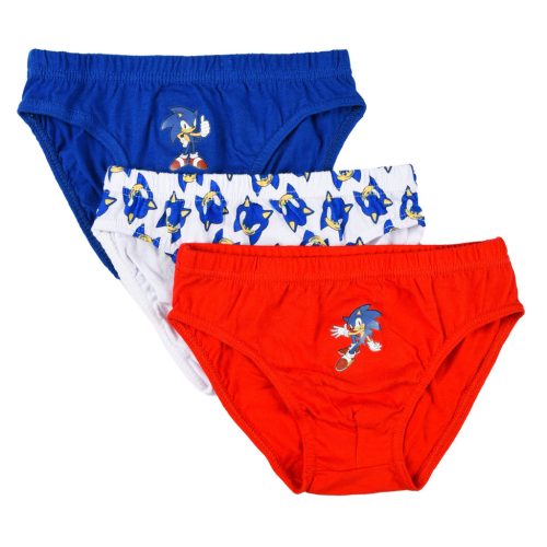Sonic der Igel Gotta Go Kinderunterwäsche, 3 Stück/Packung 3 - 8 Jahre / 98 - 128 cm