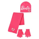 Barbie Pink Kinder-Hut + Schal + Handschuh-Set 52-54 cm