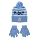 Bluey Blue Kinder Mütze + Handschuh Set 52-54 cm