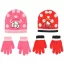 Hello Kitty Cute Dots Kinder Mütze + Handschuh Set 52–54 cm