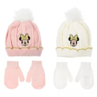 Disney Minnie Smile Baby-Mütze + Handschuh-Set 48-50 cm