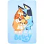 Bluey Snuggle Time Fleecedecke 100x150cm