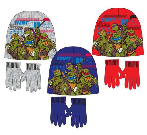 Ninja Turtles Kinder Mütze + Handschuh Set 52-54 cm