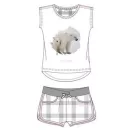 Ushuaia Grey  Damen Kurzarm-Pyjama mit Eisbär Motiv S-XXL
