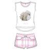 Ushuaia Polar bear Pink Damen Kurzer Schlafanzug S-XXL