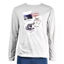 Ushuaia Pictures  Graues Herren-Home-T-Shirt S-XXL