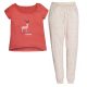 Ushuaia Peach Reh Damen Pyjama S-XXL