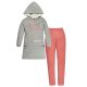 Ushuaia Grey, Graues Damen Freizeit-Set S-XXL