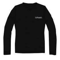 Ushuaia Black, Schwarzes Herren Thermo-Shirt S-XXL