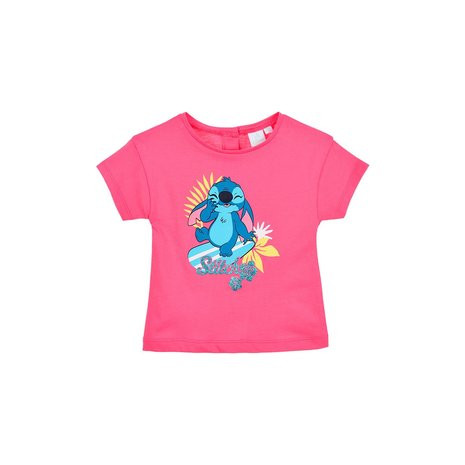 Disney Lilo und Stitch Surf Pink Baby T-Shirt, Oberteil 6-24 Monate