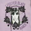 Wednesday Black Roses Kinderkurzes T-Shirt, Oberteil 6-12 Jahre
