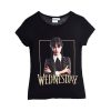 Wednesday Gloomy kurzes Kinder T-Shirt, Oberteil 6-12 Jahre