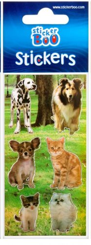 Tiere Aufkleber mit silberner Dekoration