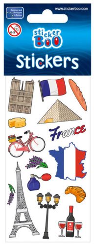 Reisen Sie durch France Aufkleber-Set