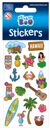 Reisen Sie durch Hawaii Aufkleber-Set