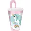 Einhorn Range Becher mit Strohhalm, Kunststoff 430 ml