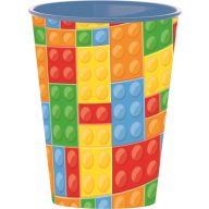 Bricks Lego gemusterter Plastikbecher, 260 ml
