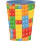 Bricks Lego gemusterter Plastikbecher, 260 ml