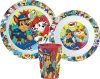 Paw Patrol Essgeschirr, Micro-Plastik-Set, Becher 260 ml