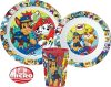 Paw Patrol Essgeschirr, Micro-Plastik-Set, Becher 260 ml