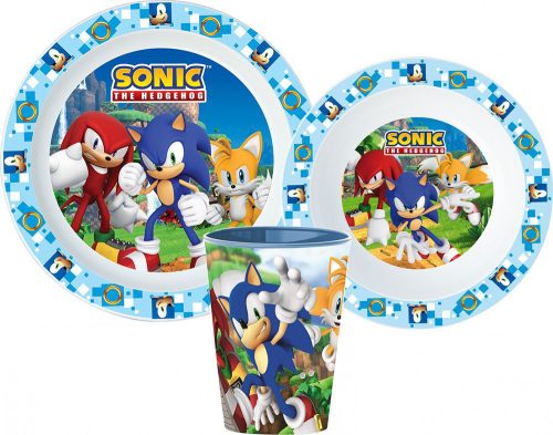 Sonic the Hedgehog Essgeschirr, micro Plastikset, mit Becher 260 ml
