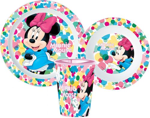 Disney Minnie Essgeschirr, micro Plastikset, mit Becher 260 ml