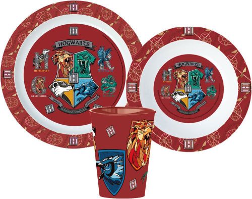 Harry Potter Essgeschirr, Mikroplastik-Set, mit Becher 260 ml
