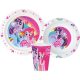 My Little Pony Essgeschirr, Micro Plastikset, mit Becher 260 ml