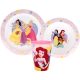 Disney Prinzessin True Geschirrset, mikrowellengeeignetes Plastikset, mit 260 ml Becher