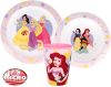 Disney Prinzessin True Geschirrset, mikrowellengeeignetes Plastikset, mit 260 ml Becher