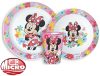 Disney Minnie Spring Essgeschirr, micro Plastikset, mit Becher 260 ml