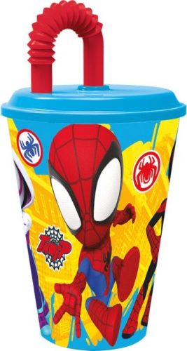 Spiderman Spidey Strohhalm Glas, Kunststoff 430 ml