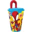 Spiderman Spidey Kunststoffbecher mit Strohhalm, 430 ml