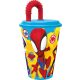 Spiderman Spidey Kunststoffbecher mit Strohhalm, 430 ml