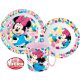 Disney Minnie  Geschirrset, Micro-Kunststoffset mit Becher 350 ml