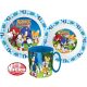 Sonic the Hedgehog Geschirrset, Mikroplastik-Set mit 350 ml Tasse
