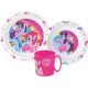 My Little Pony Essgeschirr, micro Plastikset mit Tasse 350 ml