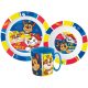 Paw Patrol Pup Power Essgeschirr, Micro Plastikset mit Tasse 350 ml