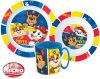 Paw Patrol Pup Power Essgeschirr, Micro Plastikset mit Tasse 350 ml