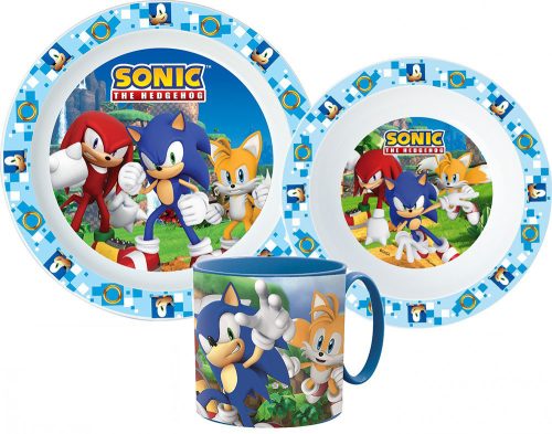 Sonic the Hedgehog Essgeschirr, micro Plastikset mit Tasse 265 ml