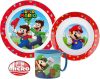 Super Mario Essgeschirr, Mikro-Kunststoffset mit Becher 265 ml