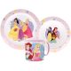 Disney Prinzessin True Essgeschirr, Micro Plastikset mit Tasse 265 ml